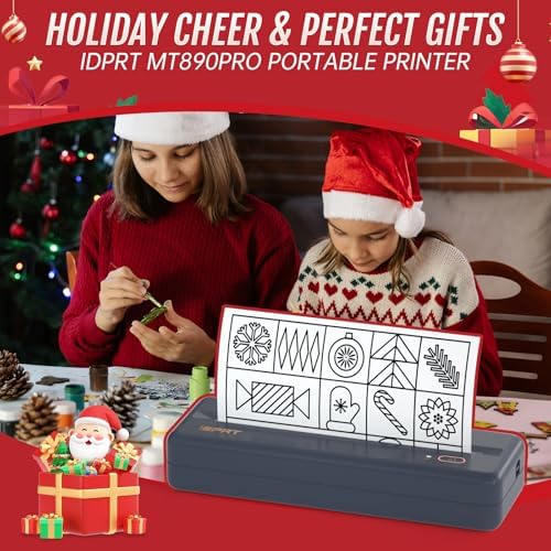 Portable Thermal Printer Wireless for Travel, Inkless Bluetooth Printer - Image 2