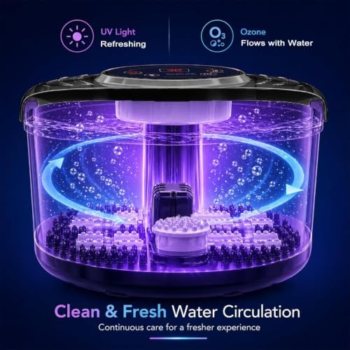Foot Spa Bath Massager with Heat, Foot Soaking Tub,Ozone & UV, Epsom Salt,Bubbles, Vibration and Blue Light, Tub for Stress Relief,Foot Soaker, Birthday Gifts for Mom Dad Women Men Her Him - Image 2