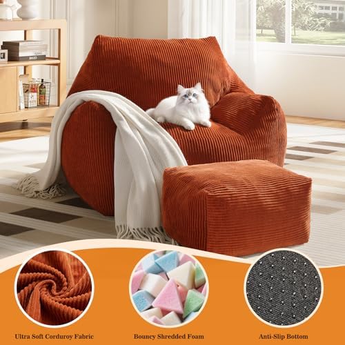 Big Bean Bag Chair for Adults, Ultra Soft BeanBag for Living Room - Image 3