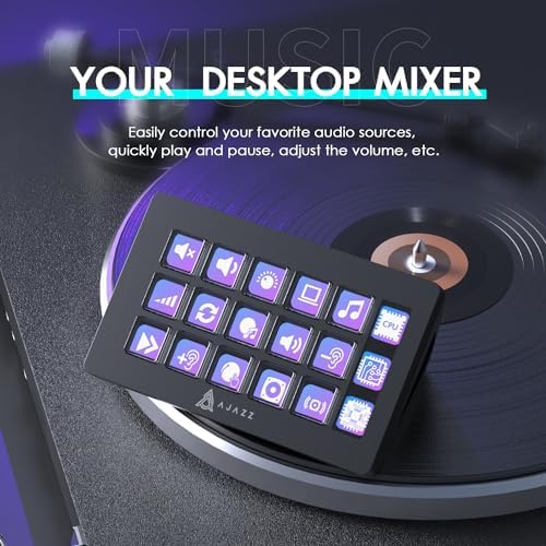 MANBASNAKE AKP153 Studio Deck, Stream Controller, 15 Macro Keys (Black) - Image 4