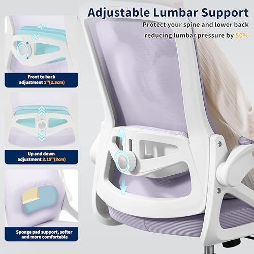 Ergonomic Office Chair Desk Chair with Adjustable Lumbar Support - Image 4