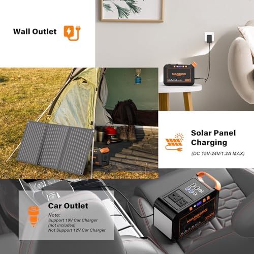 MARBERO 111Wh Solar Generator with Panels Included Solar Panel Kit 30W - Image 6