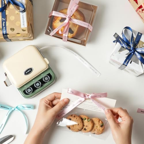 Phomemo P15 Ribbon Printer, Rich Text/Icon Custom Ribbon for Gift Wrapping - Image 3