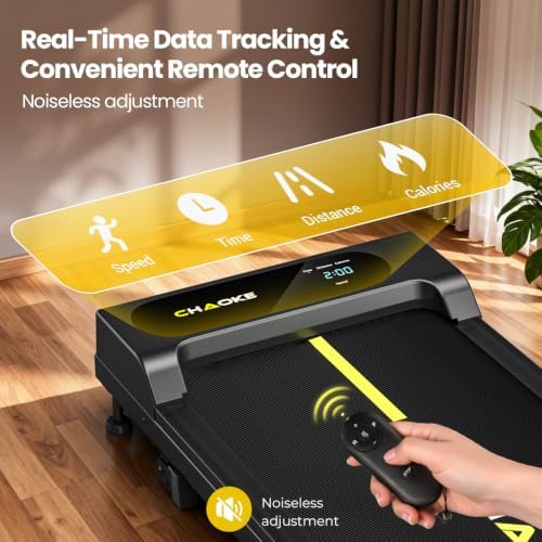 Walking Pad Treadmill for Home, Built-in Speaker, 6.2MPH Under Desk Walking Pad with 10% Incline, 2.75HP Portable Walking Pad with APP, 330LBS Capacity, Remote Control, 12 HIIT Programs - Image 6