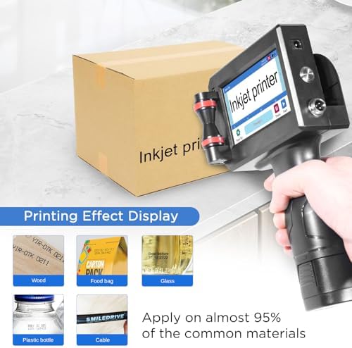 Handheld Inkjet Printer with 42ml Quick-Drying Ink Cartridge, Portable Ink Jet Coding Machine for Text/Date/Batch Number/QR Code/Barcode/Logo, Print Height from 0.08 to 0.5 Inch (ZM-C800) - Image 3