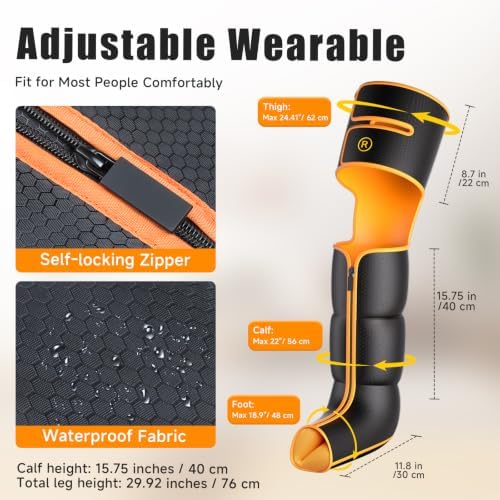 Leg Compression Massager with Heat for Circulation and Pain Relief - Image 5