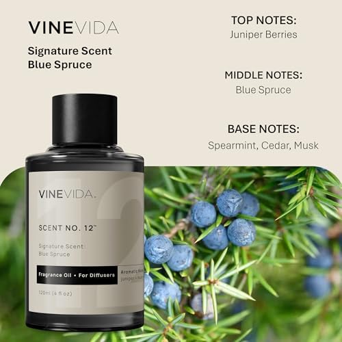 VINEVIDA [4 Fl Oz] Blue Spruce Fragrance Oil for Cold Air Diffusers, Essential Oils for Diffuser Oil Refill & Air Freshener Room Spray - Image 2