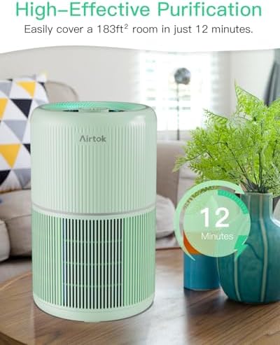 2 Pack Air Purifier for Home Bedroom with H13 True HEPA Filter for Smoke, Smokers, Dust, Odors, Pollen, Pet Dander | Quiet 99.9% Removal to 0.1 Microns | Green Available for California - Image 6