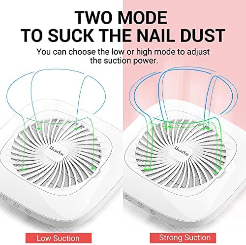 MelodySusie Classic Nail Dust Collector SPro for Acrylic Nail Filing - Image 5
