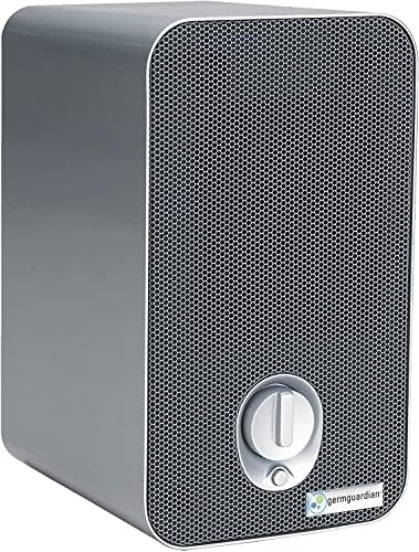 GermGuardian Air Purifier for Home with HEPA Filter, Removes 99.97% of Pollutants, Covers up to 375 Sq. Foot Room in 1 Hr, UV-C Light Helps Reduce Germs, Zero Ozone Verified, 11", Silver, AC4100CA by GuardianTechnologies