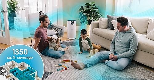 SHARK UA205 Nanoseal HEPA Air Purifier MAX with Clean Sense, Covers 1350 Sq Ft, XL Room, White (Renewed) - Image 5
