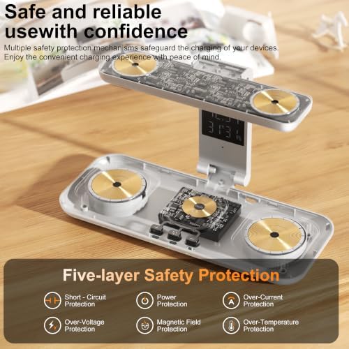 7 in 1 Wireless Charging Station for Samsung Galaxy Dual Watch Charger - Image 5