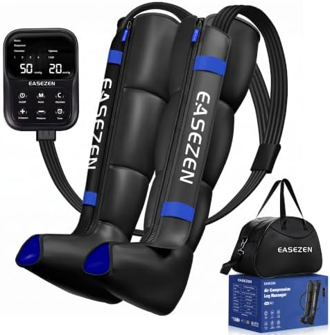 EaseZen Cordless Leg Compression Massager for Circulation and Pain Relief by EaseZen