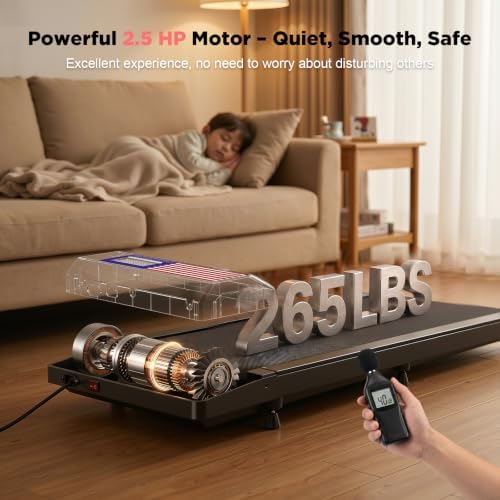 HCOIW Walking Pad Treadmill for Home Office, Portable Under Desk Treadmill | 3-in-1Foldable Walking Pad with Incline, Quiet,Remote, No Installation, Portable & EasyStorage for Home Office - Image 5