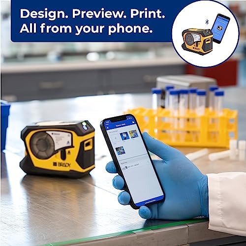 Brady M211 Portable Bluetooth Monochrome Label Printer, Yellow/Black - Image 4