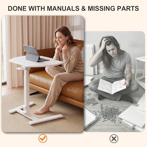 ROMOON Foldable Standing Desk with Wheels: No-Assembly, Height Adjustable - Image 4