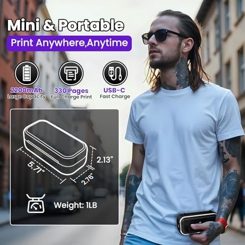 Phomemo TP31 Mini Tattoo Stencil Printer for 3-Inch Tattoos, Portable - Image 4