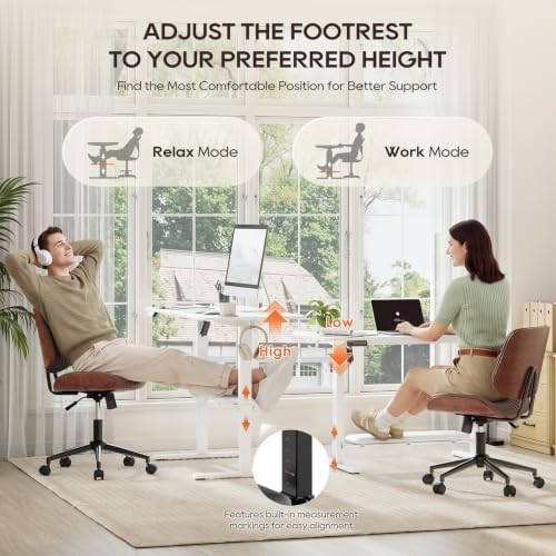 MALOL 47" x 24" Height Adjustable Electric Standing Desk, White - Image 3