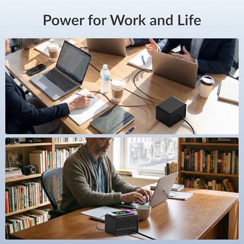 Gitryin 12-in-1 Desktop Charging Station, 260W USB Retractable GaN Charger - Image 6