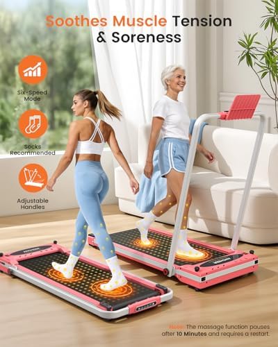 ANCHEER Walking Pad with Incline - Under Desk Treadmill with Handle Bar - Image 3