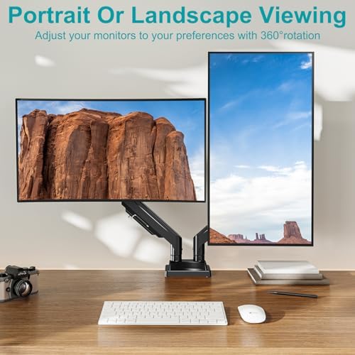 MOUNT PRO Ultrawide Dual Monitor Arm for Max 43" Monitor, Holds up to 33lbs - Image 5