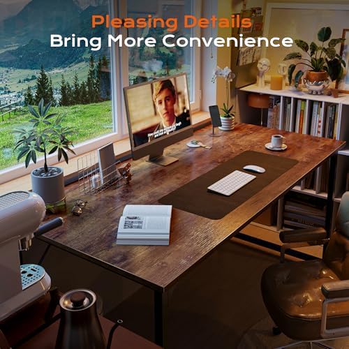 PRAISUN 55 X 24 Inch Computer Desk with Deeper Desktop - Image 5
