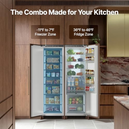 Ca'Lefort 44-Inch Panel Ready Refrigerator & Freezer Combo, 2 Units - Image 3