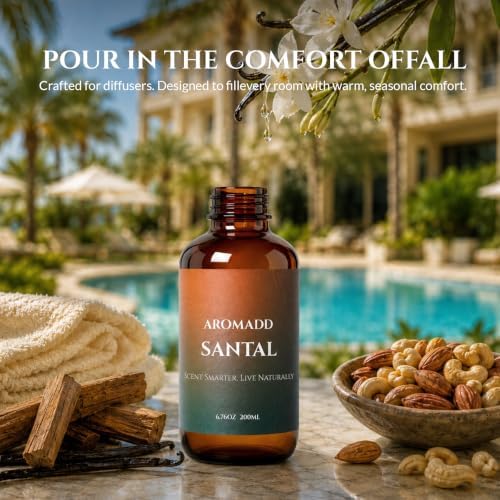 Aromadd Santal Diffuser Oil Inspired by Luxury Hotel Scent, 200 mL - Image 3