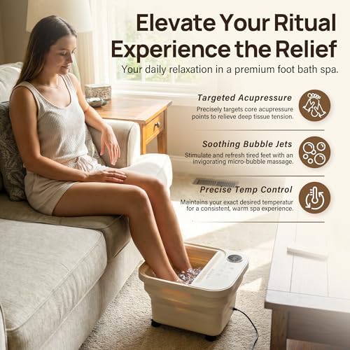 Collapsible Foot Spa Foot Soaking Tub Foot Spa Bath Massager with Heat - Image 6
