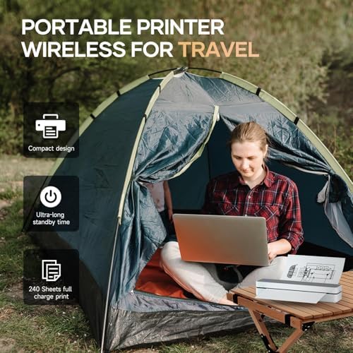 iDPRT Portable Thermal Printer Wireless for Travel, Inkless Small Printers - Image 6