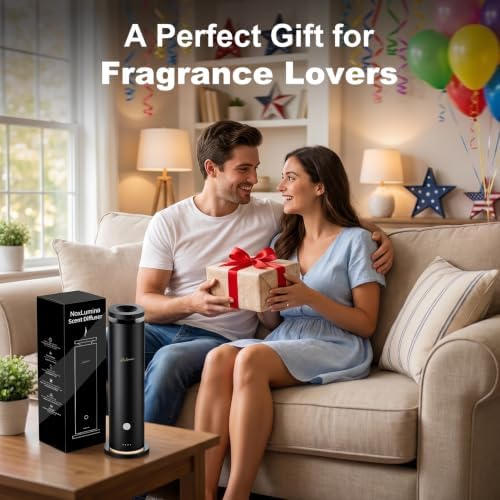 Waterless Essential Oil Diffuser Pro, Cold Air Diffusers for Home Large Room Hotel SPA, 4.06Oz Scent Diffuser Aromatherapy Air Machine with 1500 Sq Ft Cover, Remote - Black - Fragrance Not Included - Image 4