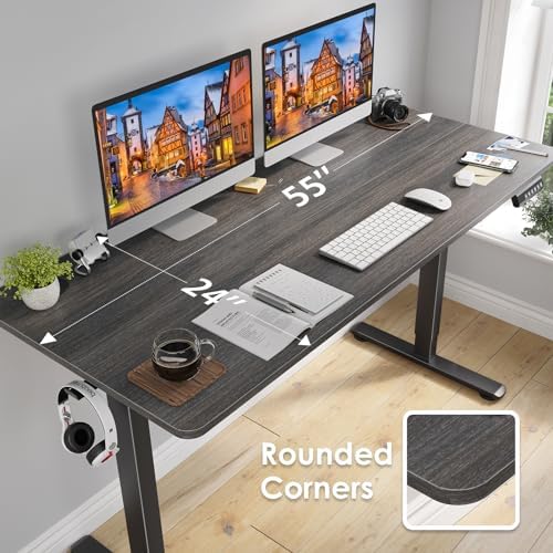 STARY Electric Standing Desk Adjustable Height Sit Stand Home Office Desk with Splice Board - Image 3