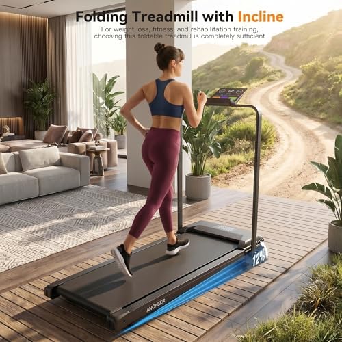 ANCHEER Walking Pads, 2 in 1 Under Desk Treadmill 2.5HP Compact Running Machine with Remote Control, 300lbs Weight Capacity for Home/Gym/Office,Ultra-Quiet, Installation-Free - Image 2