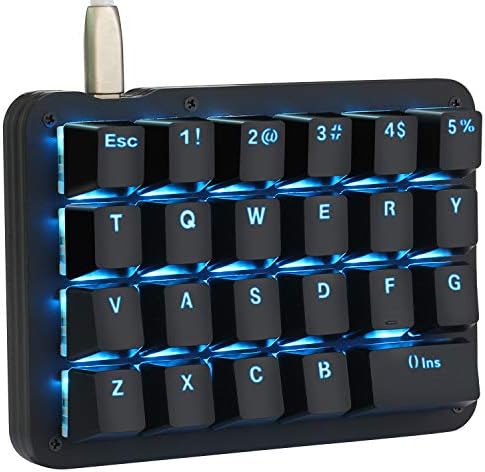Koolertron One-Handed Macro Keyboard, 23-Key Red Switch Gaming Keypad by Koolertron