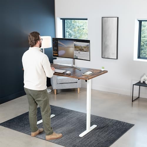 VIVO Rustic Vintage Brown 60 x 30 in Standing Desk, DESK-KIT-0W6N - Image 2