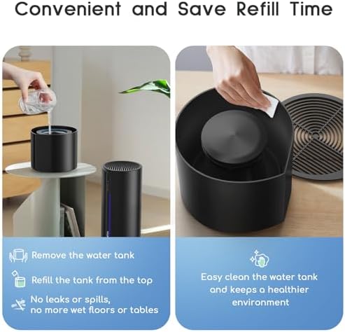 Afloia Air Purifier&Humidifier Combo, Evaporative Humidifier, 7 Color Light - Image 7