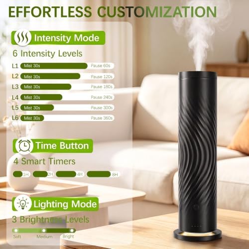 Waterless Cold Air Scent Machine with 5 Fragrance Oils, Up to 3000 Sq.ft Coverage, Aromatherapy for Home, Office, Hotel & Spa - Image 4