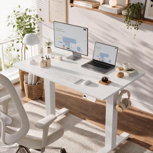 Claiks 40 x 24 Inch White Electric Standing Desk - Image 2