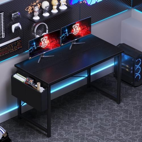 OLIXIS Computer Desk, 47 Inch Gaming Desks for Home Office Small Spaces - Image 6