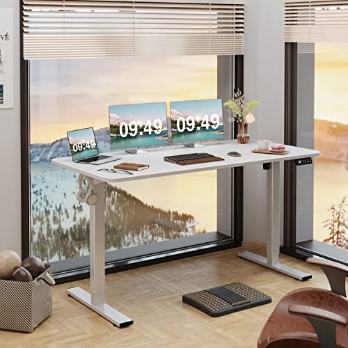 Furmax 55 Inches Electric Height Adjustable Standing Desk Home Office Desk - Image 2