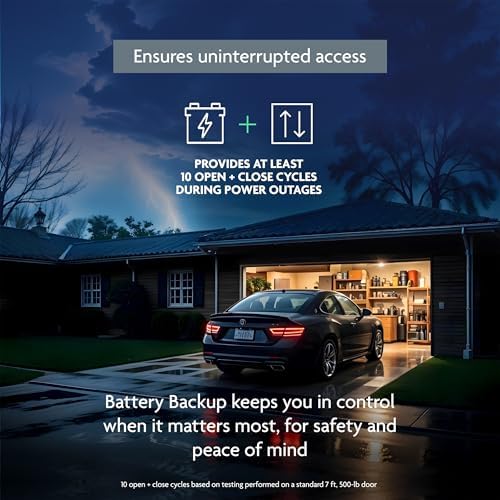 Chamberlain Belt Drive myQ Garage Door Opener, 1/2 HP w/Battery Backup - Image 4