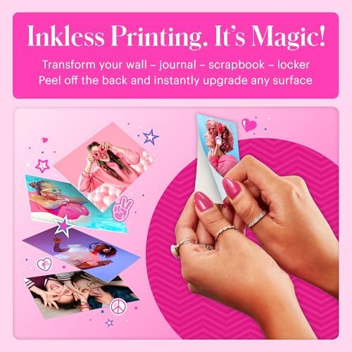 Kodak x Barbie Printomatic Full-Color Instant Print Digital Camera, 5MP Portable Barbie Camera, Zink 2x3 (5.1x7.5 cm) Sticky-Back Photo Paper, Gift for Christmas, Holiday, Birthday, Iconic Style - Image 4