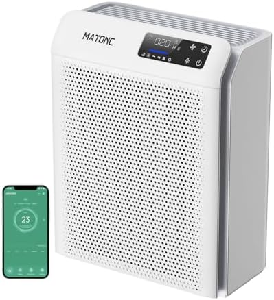 Air Purifier for Home Bedroom Large Rooms Up to 3500 ft², Smart APP Control by CLESDF