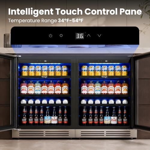 Yeego Beverage Refrigerator - 48 inch 360 Cans Beer Cooler with Glass Door - Image 5