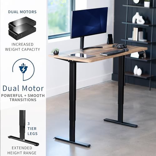 VIVO Reclaimed Wood 55 x 28 in Standing Desk, DESK-KIT-2B55P - Image 4