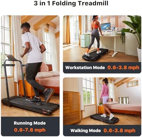 Mobvoi Walking Pad Treadmill Under Desk Treadmills for Home Office Smart AI Walking Running Machine Compact Portable with Remote Control and APP 265 LBS - Image 3