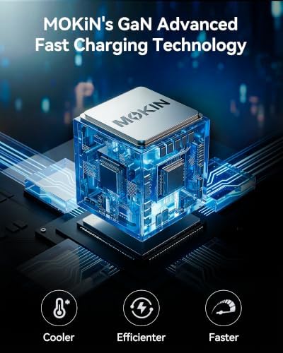 MOKiN 200W Charging Station with Retractable Cord, 6-Port Desktop Charger - Image 6