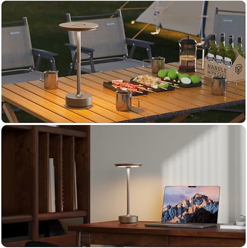 TBBGA 1 Pack Rechargeable Table Lamps Cordless, 5000mAh Outdoor Table Light - Image 6