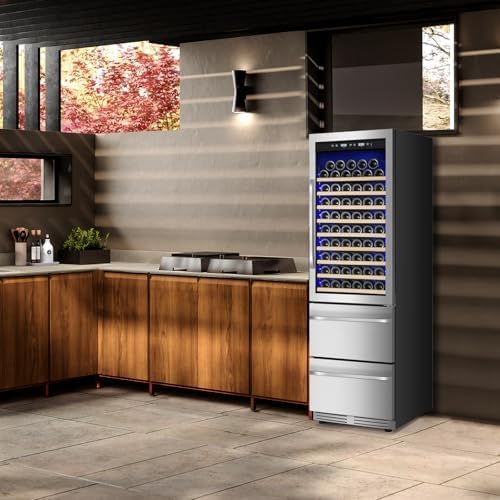 24 Inch 2 IN 1 Dual Zone Drawer Wine and Beverage Refrigerator - Image 6