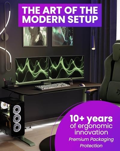 Arozzi Arena Medium Gaming Desk Forest - Image 6